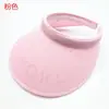 Sombrero de sol de ala ancha, nuevo, sin copa, protector solar, tejido a mano, sombrero de sol de verano para mujer, estilo coreano, de pico de pato, para vacaciones, al aire libre