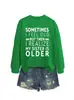 A VECES ME SIENTO VIEJO Sudadera Casual Cómoda de Mujer Otoño Invierno Comercio Exterior Amazon eBay Tienda Independiente