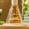 Frasco de perfume difusor de aroma de café display para degustação de baijiu recipiente de cobre para cheirar aromas garrafa de vidro para aroma de chá