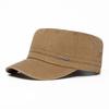Amazon AliExpress Gorra Militar de Copa Plana Sombrero de Sol para Hombre Retro Británico Simple Placa Ligera Gorra Lavada Mujer