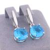 Pendientes clásicos de moda de 12 mm para mujer, de oro rosa, con temperamento geométrico, sencillos, venta al por mayor.