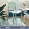 Silla de plástico para el hogar, gruesa, para comedor, apilable, con respaldo, moderna y sencilla, para restaurante, comercial, de cuerno