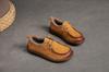 Zapatos casuales de moda retro nuevos de otoño e invierno Shanghai Jie shu, punta redonda, tacón plano, cómodos, cálidos, combinan con todo, para mujer