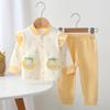 Outono Novo Conjunto de Roupas Íntimas Infantis Bebê Menina Desenho Animado Boneless Roupas de Outono Calças de Outono Meninas Roupas de Fundo Quatro Estações