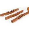 Palo de Masaje de Madera de Haya Carbonizada de 5 Bolas, un Palo Universal de Masaje y Gua Sha para Salones de Belleza y Uso en Casa