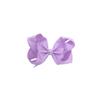 Pinza para el cabello de lazo de 4 pulgadas transfronteriza para niños, bebé, comercio exterior, color sólido, cinta acanalada con flor alada, clip de pico de pato, clip lateral