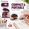 Mini grapadora de estilo empresarial set 24/6 oro rosa con 1000 grapas para agendas de estudiantes y encuadernación de oficina