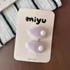 Pinza para el pelo de tela fresca y dulce estilo coreano para flequillo de niños, pinza de resorte y verano versátil con lunares para el pelo lateral de niñas