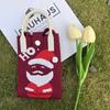 Nueva Bolsa de Teléfono Móvil Tejida de Navidad Versátil Bolso Mensajero de Ambiente Caricatura Linda Bolso de Mano Tote para Mujer