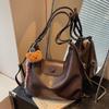 Bolsa de Ombro Grande Capacidade Estilo Coreano Retrô Transfronteiriça Nova Moda Outono/Inverno 2025 Bolsa Transversal para o Dia a Dia Bolsa Tote Personalizada