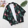 Roupão Masculino Transfronteiriço do Sudeste Asiático Cardigan Estilo Chinês Estampado de Manga Três Quartos para Homens Roupão de Casal Hanfu Masculino
