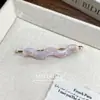 Grampo de Cabelo Retrô Coreano de Acetato com Pérolas Presilha Bico de Pato Moda Franja Lateral Acessório de Cabelo Adorno de Cabeça