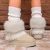 Outono 2026 Novo Tamanho Grande Botas Casuais Confortáveis para Mulheres Estilo Europeu e Americano Fashion Botas para Exterior Tamanho Único