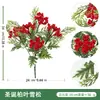 Natal Transfronteiriço da Amazonia Cachos de Agulhas de Pinheiro de Planta Artificial, Folhagem Artificial, Flores Artificiais, Acessórios Decorativos de Natal