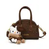 Mini Bolsa de Bowling Estampa de Leopardo Transfronteiriça de Luxo Nicho Luxo Leve Porta-Moedas de Luxo Acessórios Bolsa Transversal Versátil para Crianças
