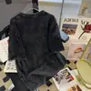 Camiseta de Manga Curta de Algodão Puro Estilo Americano Hong Kong Chic Vintage para Mulheres, Verão Soltinha, Estilo Preguiçoso Bf, Top Casual Versátil, Tendência