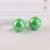 Contas Perfuradas de Cor Sólida Galvanizadas Cor Mágica AB Furo Reto Contas Redondas Pulseira DIY Corrente para Celular Acessórios de Joias Acrílicos