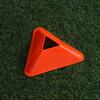 Placa de marcador de triângulo cone marcador de obstáculo de produção e processamento de placa de marcador de equipamento de treinamento de futebol por atacado