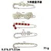 Broche para Marcar a Cintura, Conjunto Simples em Forma de Cabaça Anti-Exposição, Broche para Lenço, Broche de Pérola, Broche Elegante