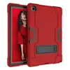 Adequado para Samsung Tab A7 2020 T500 capa de tablet de silicone à prova de choque de cor contrastante suporte de PC T505 capa protetora