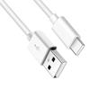 Cable de Carga USB Tipo-C 5V1A Negro y Blanco 5V2A Logo del Fabricante Impreso 0.5m