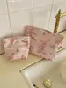 Bolsa de Cosméticos Mariposa Transfronteriza, Bolsa Pequeña Fresca Portátil para Almacenamiento de Productos para el Cuidado de la Piel, Neceser de Viaje, Bolso Cuadrado de Lona, Bolso de Mano