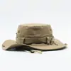 En stock, sombrero retro para el sol al aire libre transfronterizo, sombrero de pescador de mezclilla para montañismo, parasol, protector solar, sombrero de pesca para viajes.
