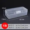 Wg6Qpp Caja Pequeña Rectangular Caja de Plástico Caja de Embalaje Tornillo Pequeño Hogar Caja de Almacenamiento Transparente Joyería Piezas de Ferretería