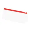 Bolsa de PVC transparente con cremallera al por mayor bolsa de almacenamiento para papelería bolsa para información de oficina bolsa de papel con logo impreso