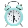 Reloj despertador de metal al por mayor de 5 cm, lindo y creativo, pequeño, para estudiantes y niños, con esfera de reloj intercambiable y logotipo, reloj de cuarzo