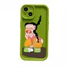 Popular em Sites Independentes, Divertida e Peculiar Menina Catando o Nariz Capa de Celular iPhone17 Cobertura Total, Apple 18Pm Capa Macia de Silicone