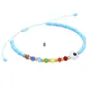 Conjunto de 3 Pulseiras Estilo Resort Boêmio Transfronteiriço Olho Grego Miçangas de Arroz Fio Elástico Fio de Cera à Prova d'Água Trançado