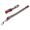 Conjunto de duas peças em estoque de fábrica de coleira e guia para cães em blocos de cor, nylon resistente ao desgaste com fivela de metal, conjunto para passeios de cães atacado
