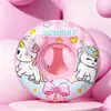 Anillo de natación inflable universal de cristal grueso, venta al por mayor de fábrica, para adultos y niños, gran flotabilidad.