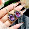 Set Vintage Italiano Tridimensional Estilo Corte Calado Doble Pez y Loto con Pendientes de Piedra Preciosa Hoja de Loto, Colgante y Anillo Ajustable