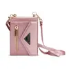 Para Samsung Zflip4 Estuche Plegable para Teléfono Cruzado Zflip3 Moda Estuche con Protección para Tarjetas Zflip4 Bolso con Correa