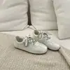 Estilo Francés Plano de Ballet Zapatos de Entrenamiento Alemanes para Mujer 2026 Otoño Nuevos Zapatos Blancos Deportivos Casuales Zapatos de Tabla Zapatos de Forrest Gump