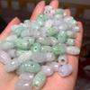 Bashan jade esculpido oco contas soltas estrada através de contas de arroz três vias DIY jade acessórios de jóias fabricantes atacado