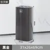 Cubos de Basura de Acero Inoxidable al por Mayor para Vestíbulos de Hoteles, Uso Comercial en Entradas de Elevadores, con Ranura Extintora de Humo, Gran Capacidad, Móviles