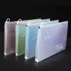 Bolsa transparente gruesa para documentos, bolsa con cremallera de PP, bolsa para archivos, estuche para lápices para estudiantes de primaria y secundaria, bolsa de almacenamiento portátil A4, al por mayor