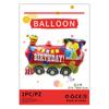 Herramientas de transporte globo de película de aluminio empaque individual camión de bomberos vehículo de ingeniería avión juguete para niños globo de película de aluminio al por mayor