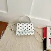 Moda Otoño 2026 Bolso Cruzado Pequeño Cuadrado de Lunares Elegante y Sencillo Estilo Coreano Diseño de Nicho Bolso de Mano para Hombro para Mujer