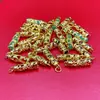 Colgante de Pilar de Dragón Chapado en Oro Puesto Colgante de Dragón con Incrustaciones de Oro Jade Imitación Jade Hetian Pilar de Dragón Pan Regalo Collar de Pareja Dorado
