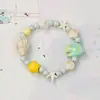 Jingdezhen Nuevo Color Pulsera de Cerámica con Peces Pintados a Mano Regalos para Estudiantes Hombres y Mujeres Pulsera de Joyería de Cerámica Joyería al por Mayor
