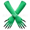 Accesorios para Mujer de los Años 1920 Spandex Satén Flocado Guantes de Charol Accesorios de Disfraz para Fiesta de Baile Transfronteriza en Stock
