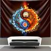 Tapiz Fluorescente Tela de Fondo Amazon Tela de Pared Transfronteriza Calavera Psodélica Hongo Tela Decorativa Tela Colgante Luminosa Tapiz