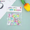 Exportação Transfronteiriça Resina Rosa Pulseira DIY Acessórios de Contas Cartão de Unha de Papel Cabeça Pulseira Acessórios de Contas Contas