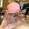 Taza de Grasa Escala Taza de Vidrio Taza de Agua de Vidrio Taza Pequeña Mini Portátil Taza de Leche de Soya Resistente a Altas Temperaturas Taza Ton Ton de Leche