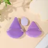 Nuevo Puff Triangular de Terciopelo Suave de Venta Caliente que No Absorbe el Polvo, Puff Abanico tipo Cushion para Fijar Polvos Sueltos