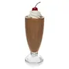 Taza de vidrio para té de leche engrosada taza de jugo taza de helado taza de bebida taza de cerveza rayas verticales vidrio 380ml